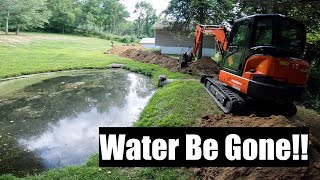 Foundation Drain Install with Kubota KX033 and Steelwrist X04 Tiltrotator