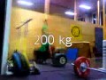 200 kg barbell row