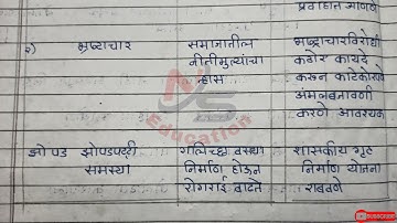 history test 3 /day 45 , 10th class setu abhyaskram (bridge course)answer sheet