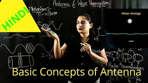 Basic Concepts of Antenna With Animation | L 1 | Antenna & Wave Propagation I Hindi