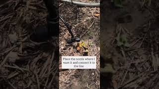 Automatic irrigation with timer setup