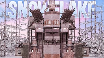 The Snowflake | The BEST Solo/Duo/Trio BUNKER Base | RUST Base Design