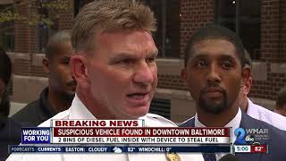 Suspicious vehicle found in Downtown Baltimore