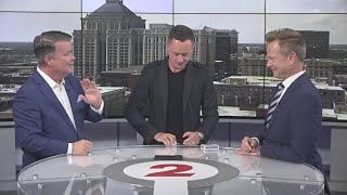 Triad magician performs sleight of hand magic