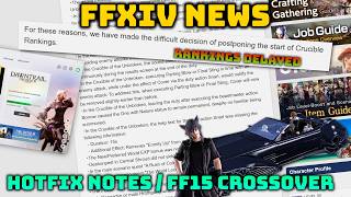 Full FFXIV: Hotfix Patch Notes / FF15 Collab Returns / Ranking Delayed - News 7th September 2026 Guide