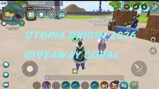 UTOPIA ORIGIN: GIVEAWAY CORAL #utopiaorigin #giveaway #gift
