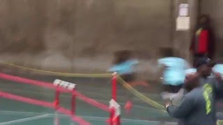 Jaida White-Diez running the 400m at Colgate Games (Elementary B Division) - 1/10/2016