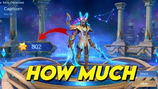 HOW MUCH DIAMONDS FOR MARTIS ZODIAC SKIN |  HOW TO GET ZODIAC SKIN | ZODIAC SUMMON MOBILE LEGEND