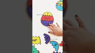 Number Match Eggs #eastercraft #mathforkids #shorts #montessori #toddleractivities #diytoys