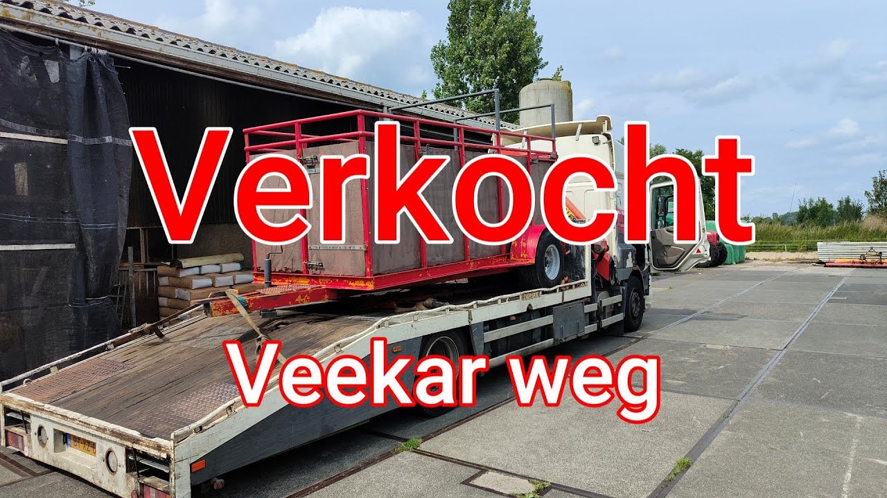 Veekar verkocht | De eerste 'machine' die weggaat.