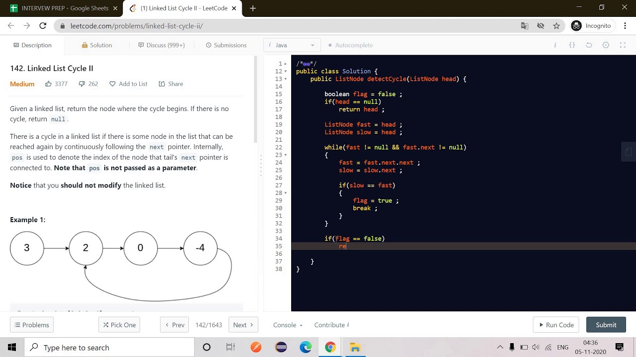 STARTING NODE OF LOOP IN LINKED LIST - YouTube