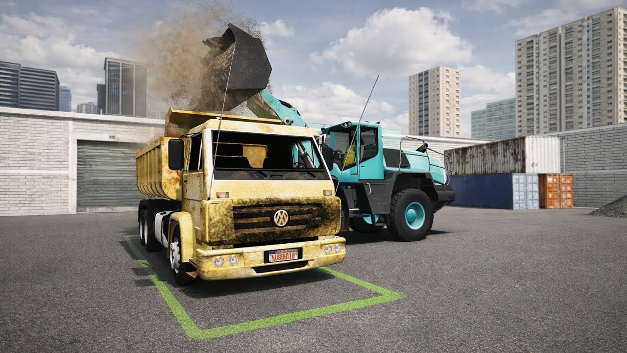 Primeira vez dirigindo um caminhão caçamba carregado de areia molhada 28T Ep8 TCY TRANSPORTES