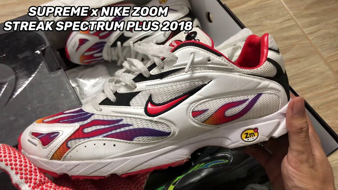 รีวิว SUPREME x NIKE ZOOM STREAK SPECTRUM PLUS 2018 [review] - YouTube