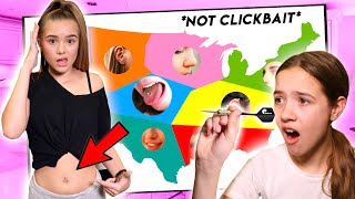 THROWING A DART AT A MAP TO CHOOSE OUR PIERCINGS *NOT CLICKBAIT*