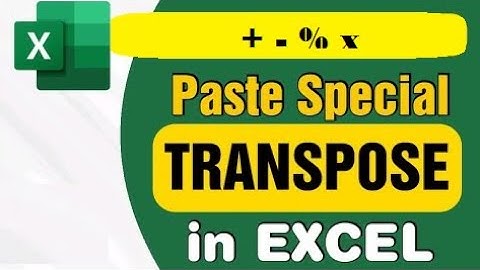 Mastering Paste Special Transpose, Add, Subtract, Multiply, and Divide @ExcelFurkan