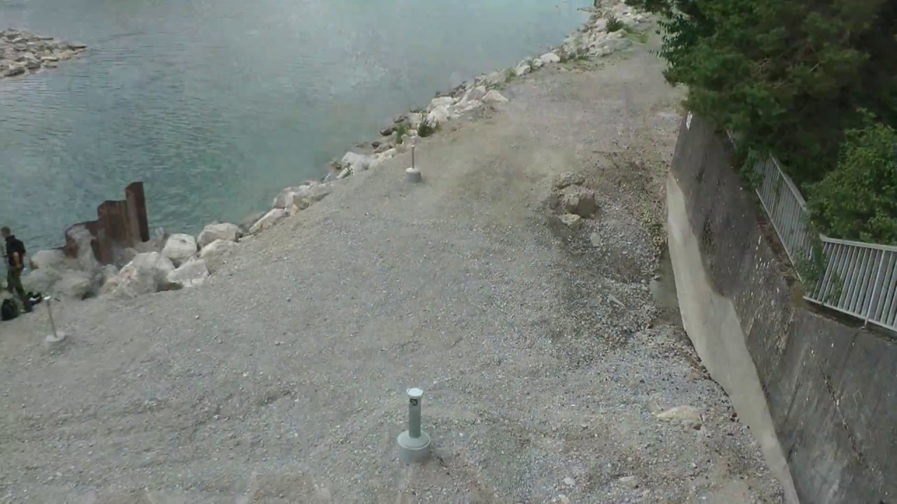 Fischtreppe am Hochablass am Lech in Bayern in Augsburg.