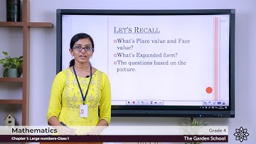 Grade 4 Mathematics Chapter 1 Class 1 5 & 6 digit numbers Part I