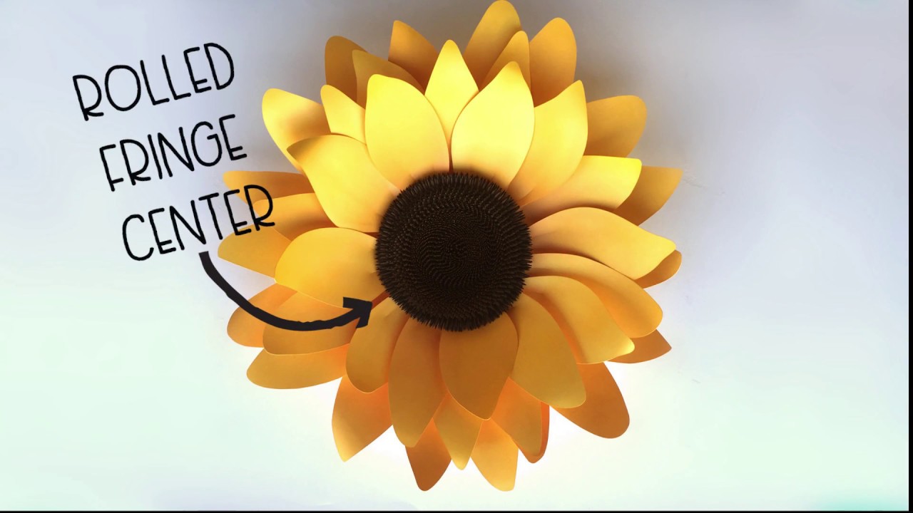 Download Sunflower Crafting The Rolled Fringe Center Youtube