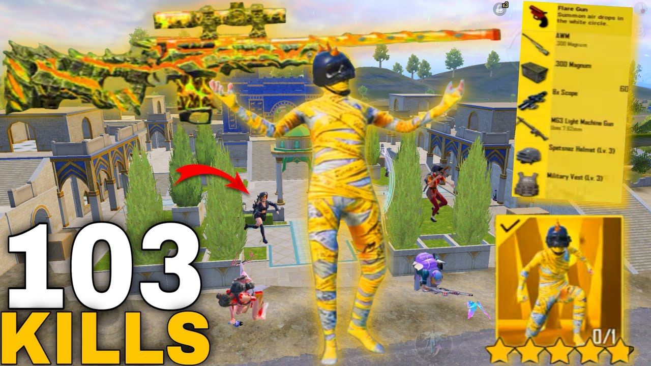 103 KILLS!🔥 IN 3 MATCHES FASTEST GAMEPLAY with BEST OUTFITS🥶 PUBG MOBILE - BGMI