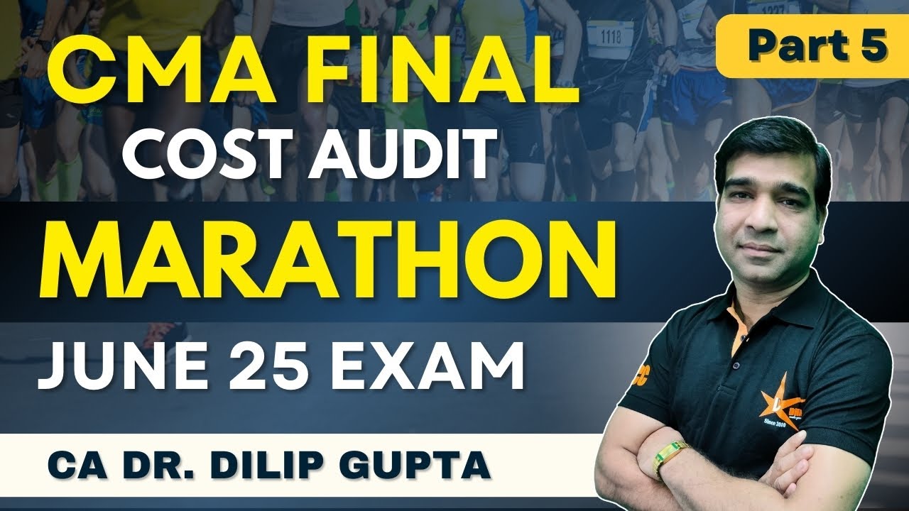 CMA Final Cost Audit Marathon | Final Cost Audit Exam Questions ...