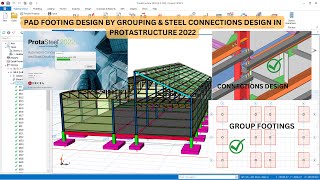 Pad Footing Foundation by Grouping, Steel Connections, Purlins Design In Protastructure 2022