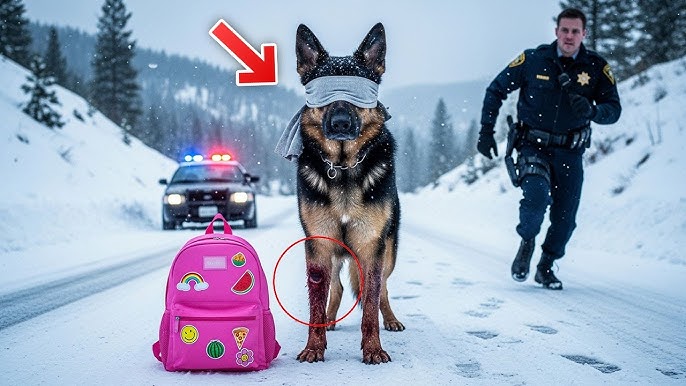 Officer found a blindfolded dog with a pink backpack — what he saw inside  broke hearts - YouTube