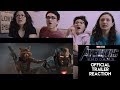 Avengers endgame  official trailer reaction  majeliv family reactions