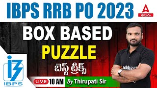 Box Based Puzzle Reasoning Tricks In Telugu for IBPS RRB PO 2023 Bank Exam Adda247 Telugu