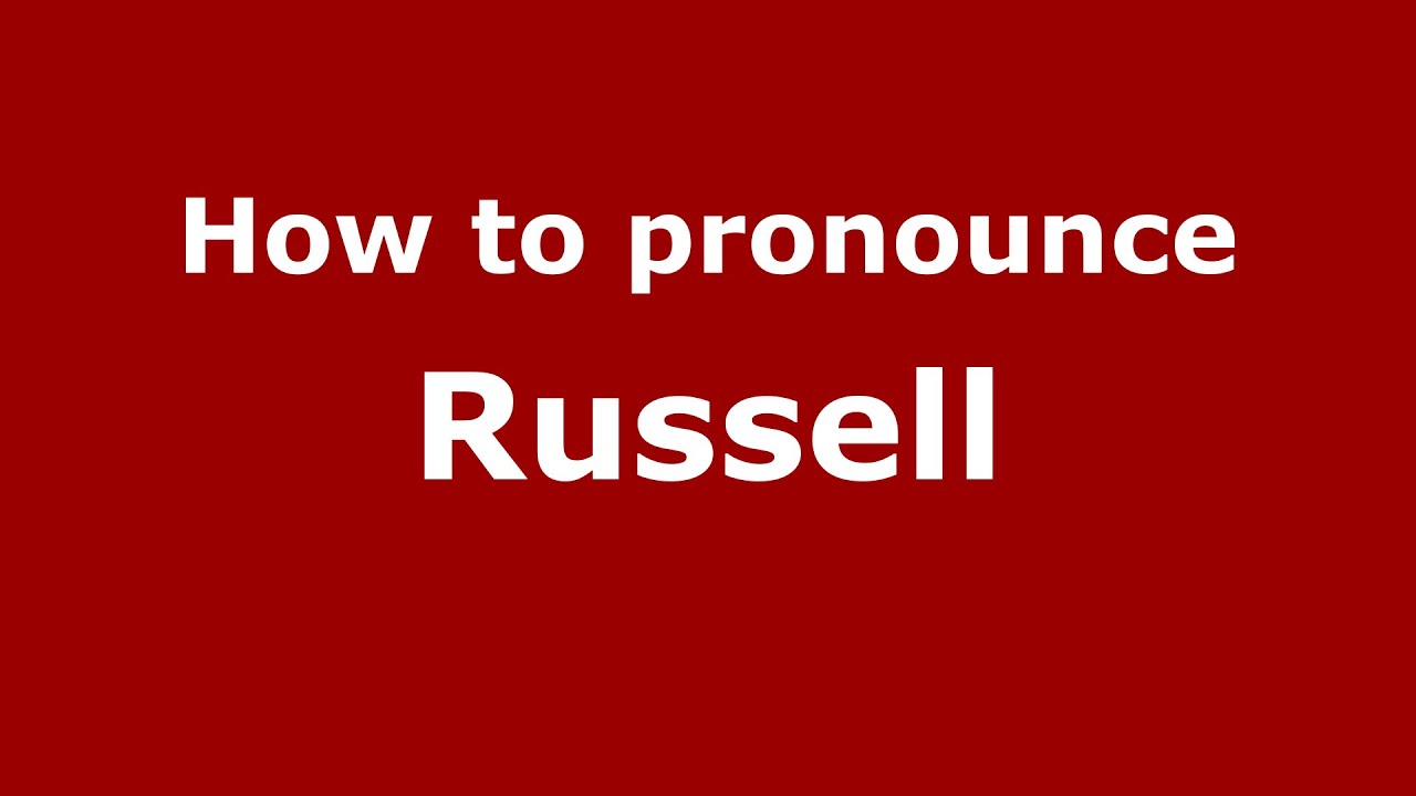How To Pronounce Russell (Spanish/Argentina) - Pronouncenames.Com