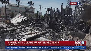 Community Rallies To Clean Up Streets After La Mesa Riots