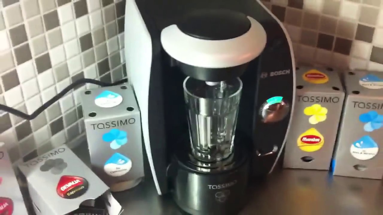 Tassimo T40 Creating A Cappuccino Youtube