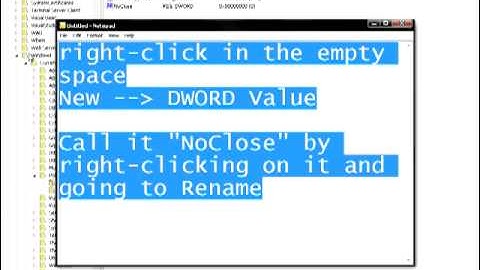 How to Remove the Shut Down Button in Windows XP (Prank)
