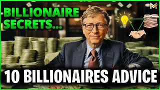 Top 10 Billionaires | 10 Priceless Advice Can Change your Life