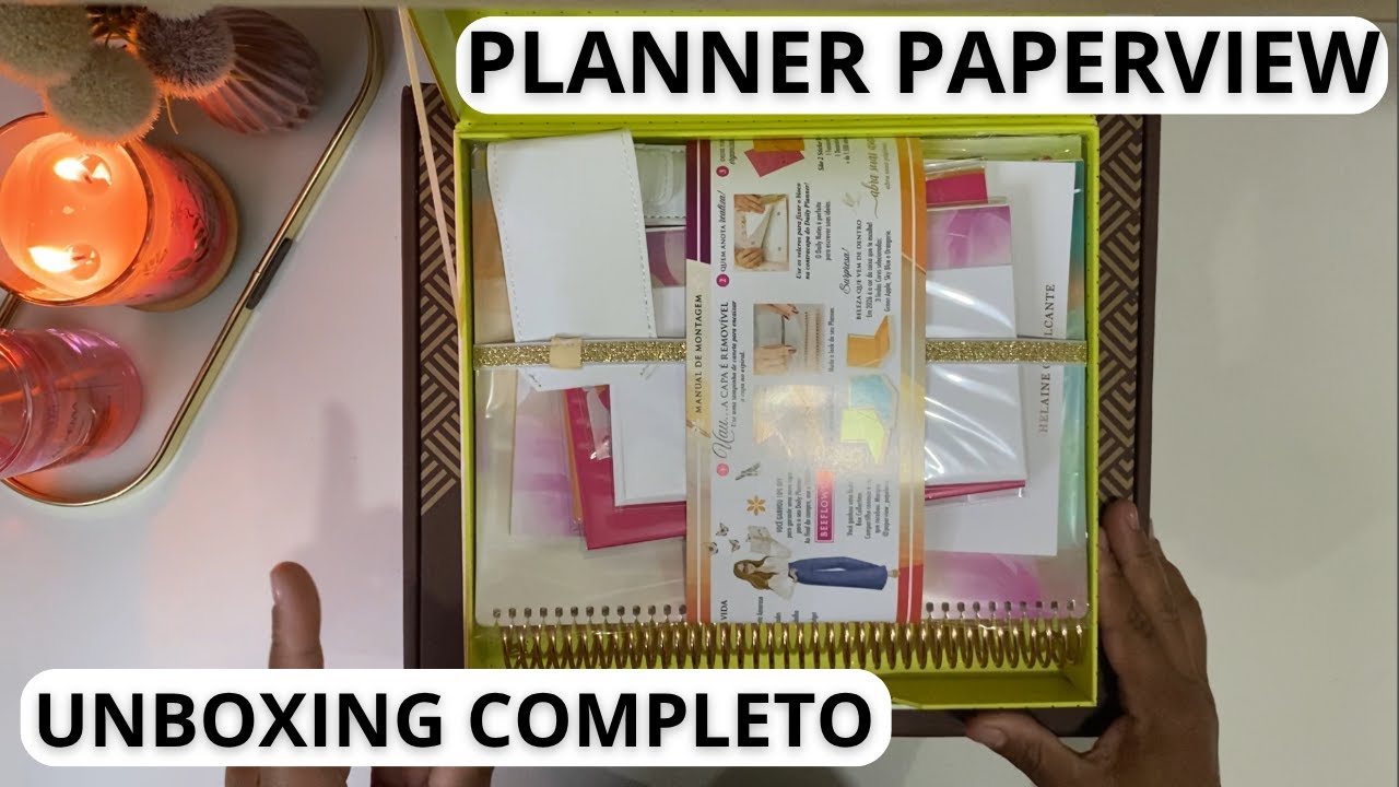 ✨UNBOXING COMPLETO do PLANNER PAPERVIEW 2026!