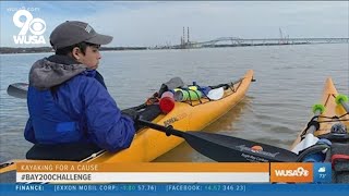 Hearly Mayr and 13-year-old Andreas go kayaking for a cause | #Bay200Challenge