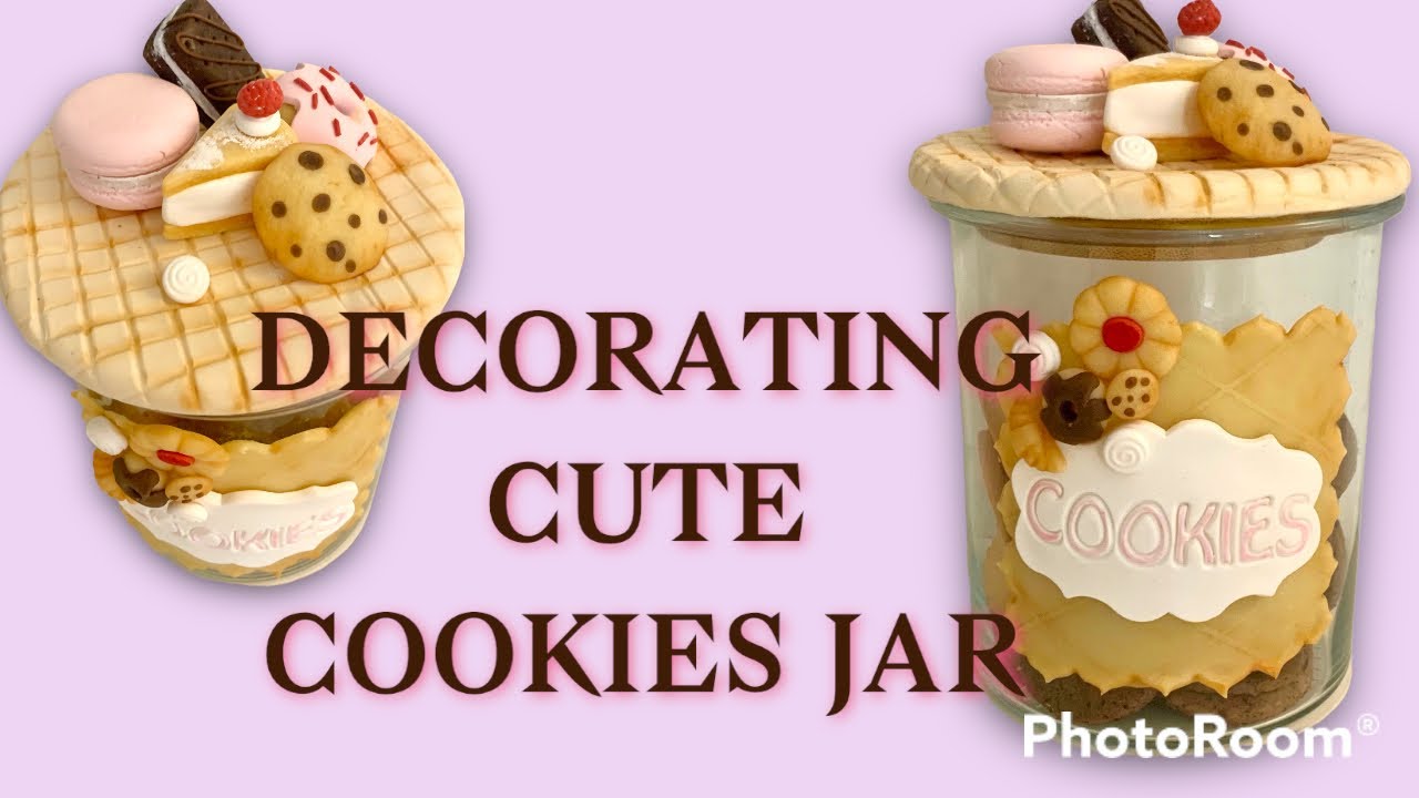 DECORATING CUTE COOKIES JAR