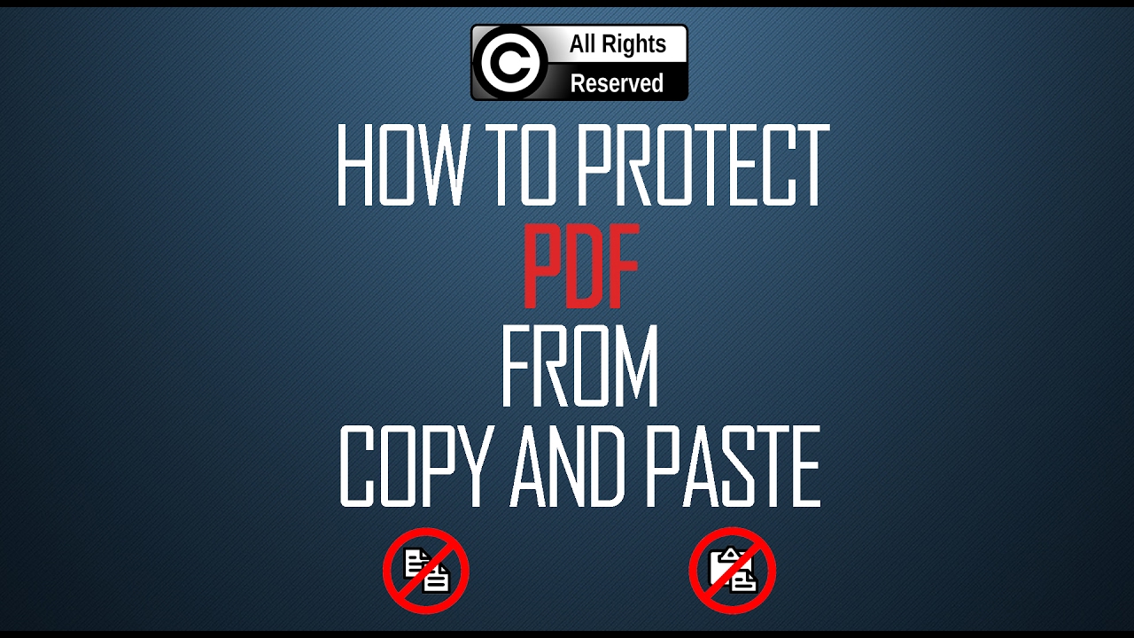 Come Proteggere Un Pdf Dal Copia Incolla