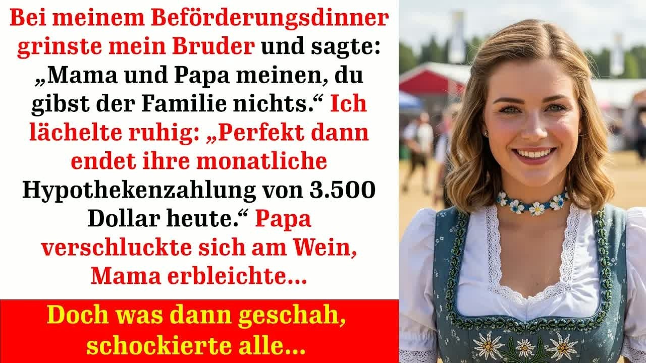 Das Beförderungsdinner, das meine Familie für immer veränderte…