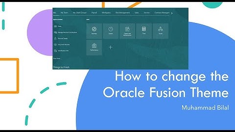 Oracle Fusion Red Wood Theme