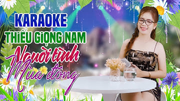Karaoke Song Ca | NGƯỜI TÌNH MÙA ĐÔNG - Thiếu Giọng Nam | Song Ca Với Lê Liễu ( MV 4K OFFICIAL )