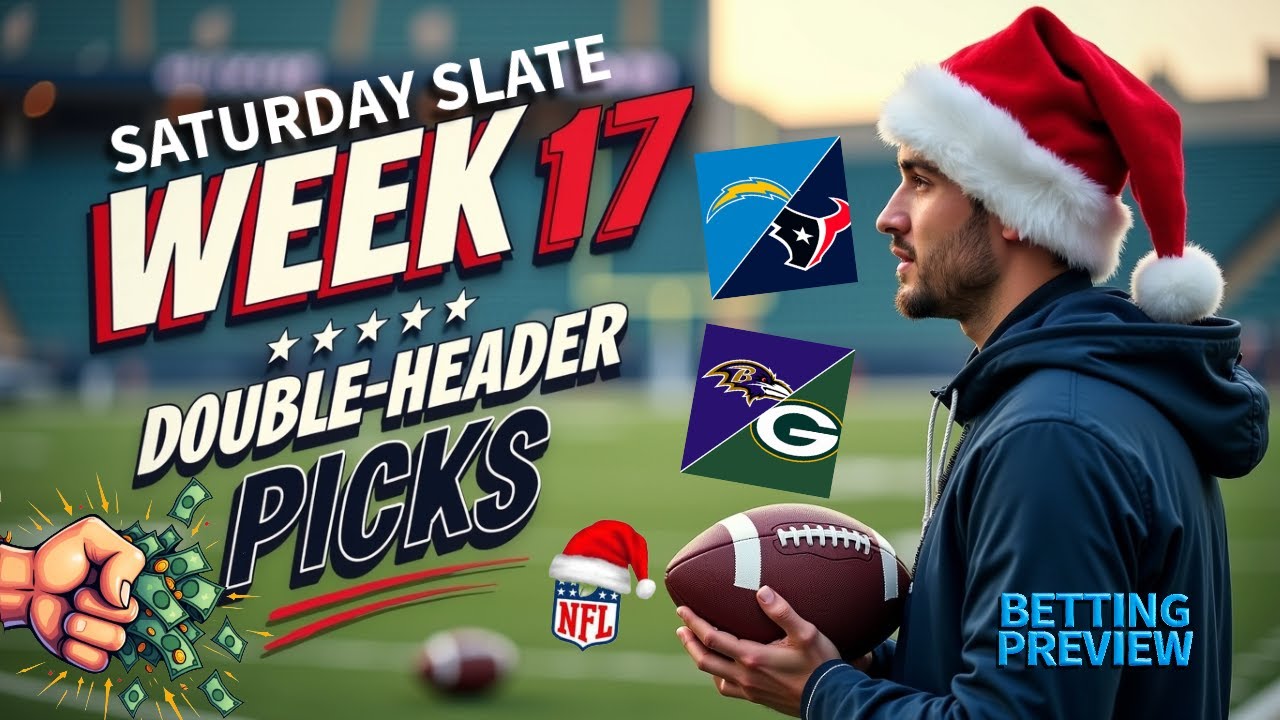 4 FREE LOCKS 🔒 NFL Saturday Week 17 Predictions: Texans-Chargers & Ravens-Packers