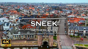 Cinematic 4K Video | ???? Dutch City Sneek from above | DJI Mini 4 Pro