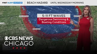 Cooler on Tuesday with high swim threat in effect