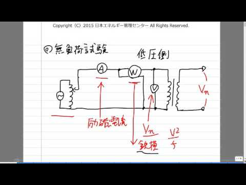 変圧器の無負荷試験と短絡試験（電験三種）