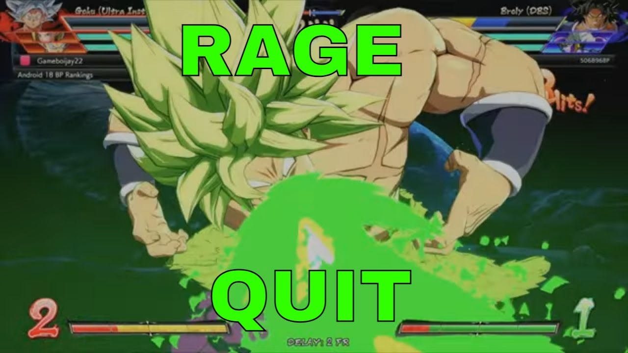 SUPER BROLY RAGE QUIT!!! (DRAGONBALL FIGHTERZ RANKED MATCHES) - YouTube