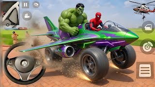 🤑US Army Modified Bullat Tractor🥳Red Spiderman &Nobita Mc Queen Car Game🤩Indian Thift Auto Gameplay🔥 screenshot 4