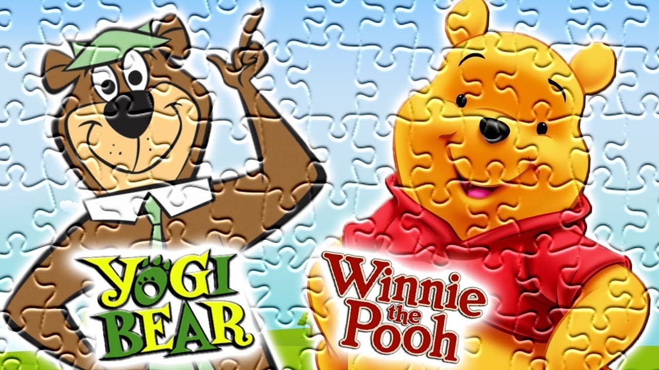 Yogi Bear and Winnie The Pooh Puzzle Games - YouTube