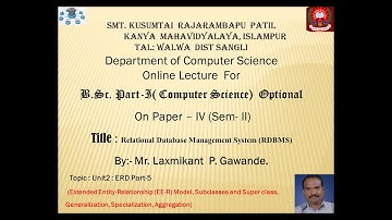 Extended Entity Relationship (EER) (FY)