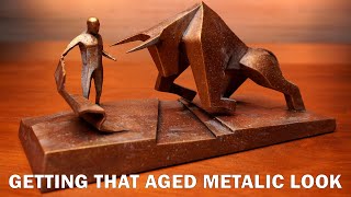 Dune Bullfighter Statue 3D Print - How to Paint Aged Metal Effects
