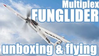 NEW 2015 Multiplex FUNGLIDER --unboxing--flying--